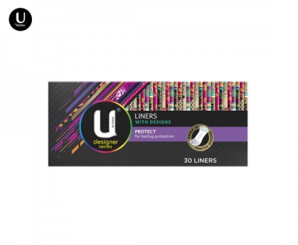 U by Kotex 高洁丝 超薄透气卫生护垫 设计师版 30片装 不含荧光剂